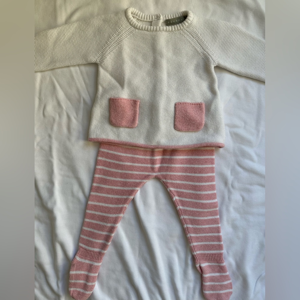 Kids Pink and White Matching Set